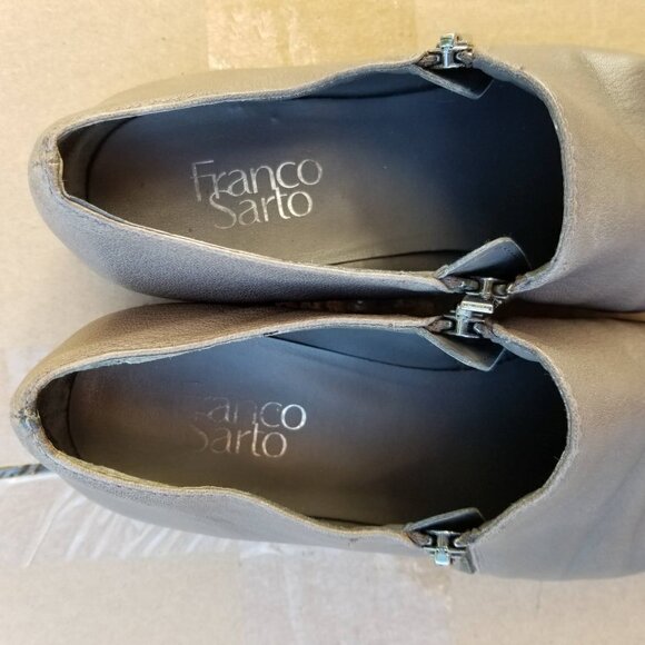 Franco Sarto Kristof Ankle Zip Up Leather Booties - Picture 5 of 9